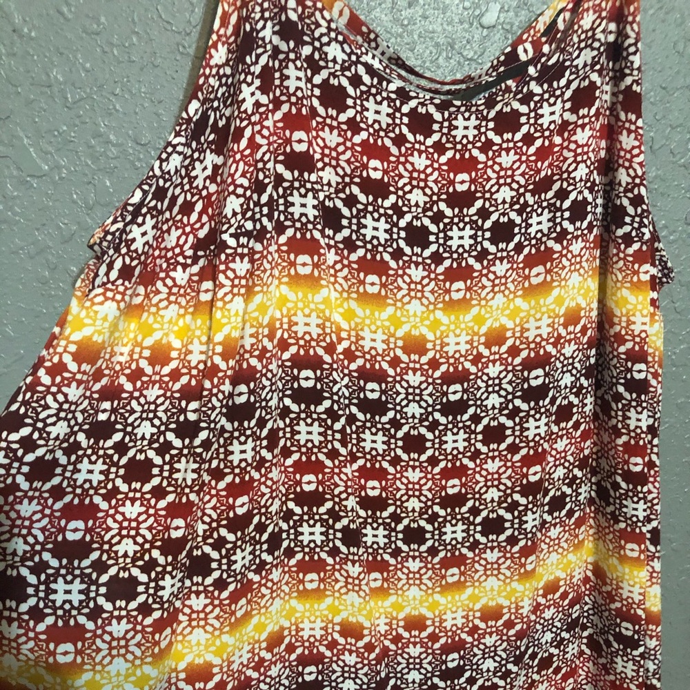 JCP Boutique 1X Warm Colored Tank Top